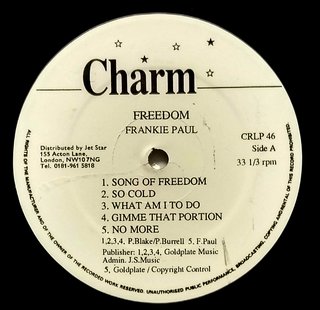LP Frankie Paul - Freedom (Original Press) [VG+] na internet