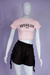 Cropped camisetinha canelado brooklin estilo tumblr moda gringa - Loja da Ruiva - Roupas e acessorios femininos 