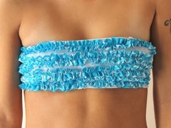 Imagen de Bandeau con voladitos Turquesa Fl