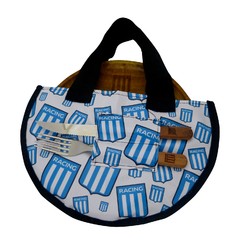 11540 - SET DE ASADO RACING CLUB PLATO REDONDO Y CUBIERTOS