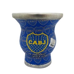 2450 - Mate vidrio forrado Boca Juniors