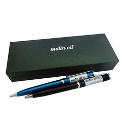 51113 - Boligrafo c/estuche Motor Oil (Negro o Azul) - comprar online