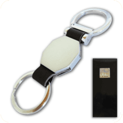943500 - LLAV, METAL OCTOGONAL C/ARGOLLA MOSQUETON