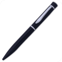 943780 - BOLIGRAFO NEGRO CON ANILLO RAYE