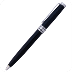 943810 - BOLIGRAFO NEGRO CON CABEZA FACETADA
