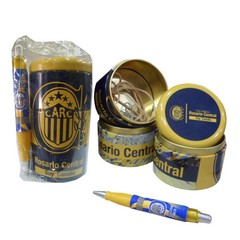 946661 - Set lata chica x 3 y boligrafo Rosario Central