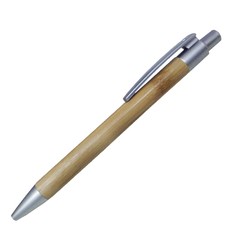 947150 - Boligrafo bambu c/plateado