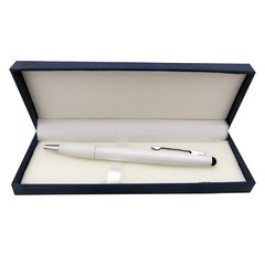 948030 - Boligrafo Blanco en estuche c/ logo