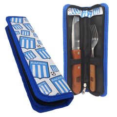 10430 - SET CUCHILLO Y TENEDOR RACING CLUB CON ESTUCHE