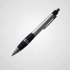 XT- GP1114 BOLÍGRAFO RETRÁCTIL AROS EN GRIP PLATA - Nuevo Emporio | Productos de fútbol