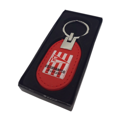 940880 - Llavero Cuero Rojo Con Metal - comprar online