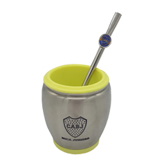 981 - MATE ACERO COLOR BOCA EN CAJA C/ BOMBILLA - comprar online