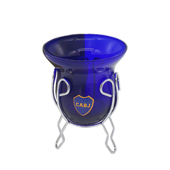 937100 - MATE VIDRIO C/ BASE ALAMBRE BOCA - comprar online