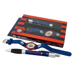 946521 - Set reloj goma c/relieve y Bolígrafo San Lorenzo en Caja