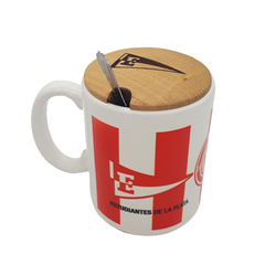 Taza sublimada c/ tapa madera grabada en internet