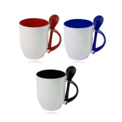 AP - TAZA IMPORTADA CON INTERIOR DE COLOR Y CUCHARA