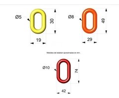 Cadena Plastica 0.5x1.9x2.9 Mono Y Bicolor - comprar online