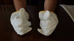 Guante 60 U. Descarne Gris Reforzado Puño Corto Fabr.fact A
