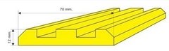 Banda M 70x12 mm (x metro) Protector de choques