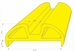 Botazo GRANDE ESPECIAL 140x60 mm (x metro) Protector para embarcaciones y muelles