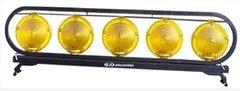 Barral para vehiculos de 5 opticas con led estrella de 1W 50LUM doble faz 12Vcc