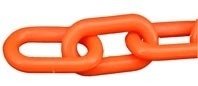 Cadena plastica fluo - eslabon 50x30 mm / precio por metro