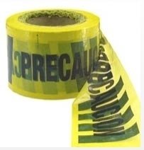 Rollo de cinta de PRECAUCION cebrada ( 8 cm x 200 metros)