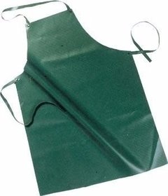 Delantal De Pvc De 70x110 Cm Color Blanco O Verde