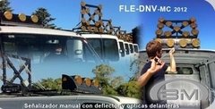 Senalizador vial rebatible para vehiculos (15 OPT-61L) - ELEV. MANUAL - con barral y deflector delantero (3 OPT-61L) - comprar online