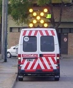 Senalizador vial rebatible para vehiculos (15 OPT-61L) - ELEVACION MANUAL - SIN BARRAL DELANTERO