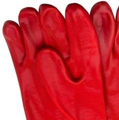 Guante de PVC rojo 70 cm - comprar online