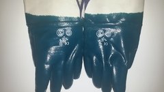 Guante de nitrilo puno lona marca Steelpro - comprar online