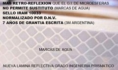 Lamina reflectiva 3M grado ingenieria PRISMATICO EGP (metro cuadrado) Norma IRAM 10033 en internet