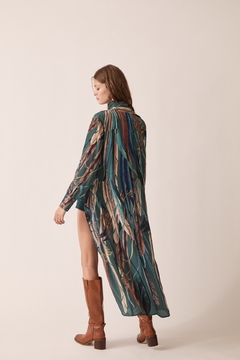 Iruya Vestido Camisa Larga - comprar online