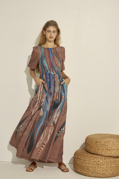 Iruya Vestido Largo Cut-Out