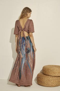 Iruya Vestido Largo Cut-Out - comprar online