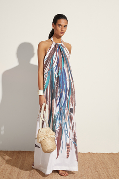 Iruya Vestido Cuello Alto Con Espalda Descubierta - Shop S-Mode