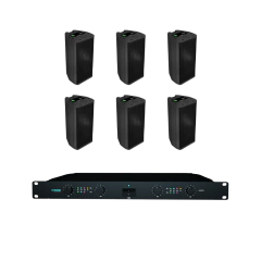 Sistema De Musica Con Amplificador, 6 Parlantes Mikra 2 - comprar online