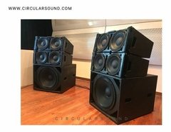 Sistema Line Array 1400 Watts 2 Parlantes 10 + Driver 1,5 - circularsound