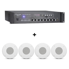Combo para Música Funcional 4 Parlantes JBL + Amplificador