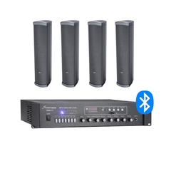 Sistema de Música Funcional 4 Parlantes Barra con Amplificador