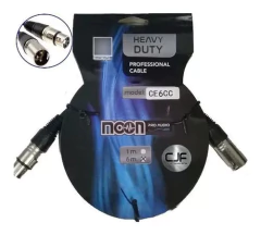Cable Canon Balanceado Xlr 6 Metros Moon Ce6cc