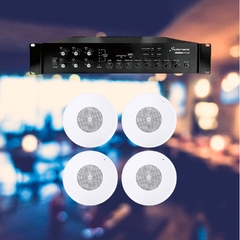 Combo Música Funcional 4 Parlantes Jbl Amplificador 6 Zonas - comprar online