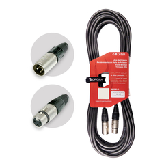 Cable De Micrófono Canon-canon (xlr) X 10m Fichas Neutrik - comprar online