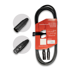Cable De Micrófono Canon-canon (xlr) X 3m Fichas Genéricas - comprar online