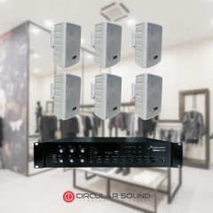 Combo Para Música Funcional 6 Parlantes SKP de OUTLET con Amplificador Nuevo