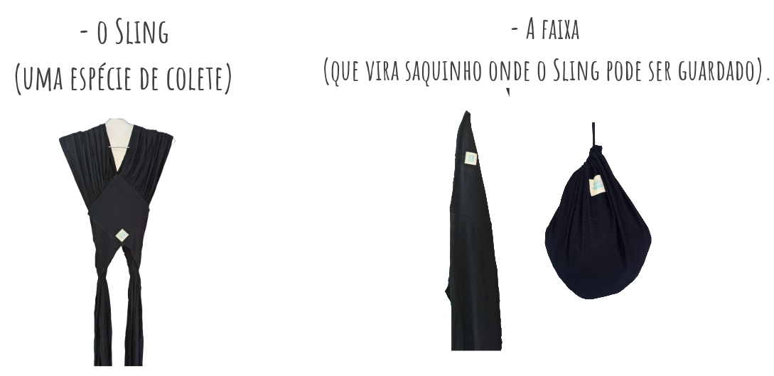 Saquinho funcional que acompanha o Tat&aacute; F&aacute;cil Sling