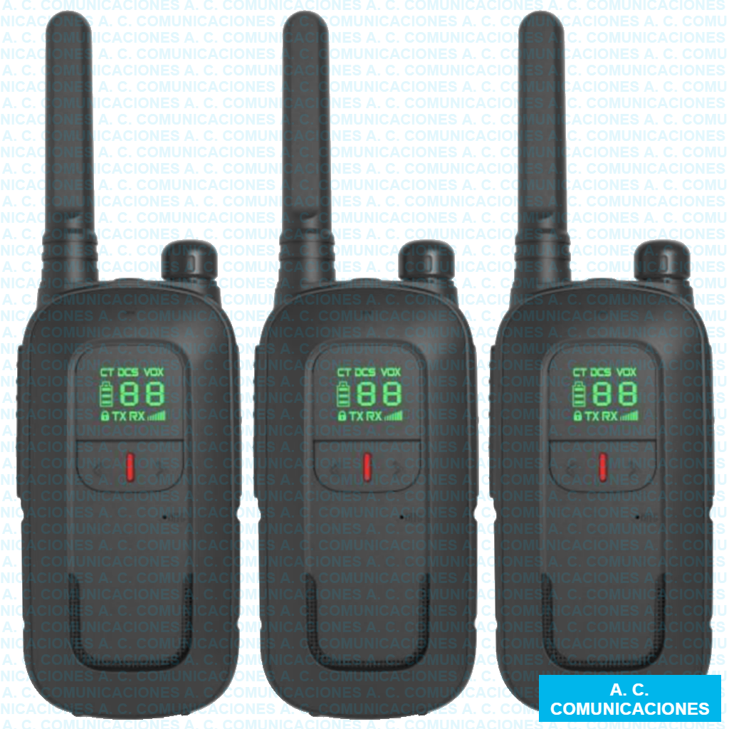 Handy Baofeng Bf-t12 X 3 - A. C. COMUNICACIONES