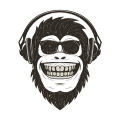 Camiseta Macaco de Fone - comprar online