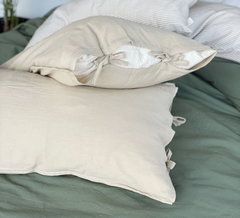 FUNDA DEL ALMOHADA DE GASA CON TIRITAS - MÖA NORDIC HOME